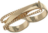 Thumbnail for your product : Topman Two Finger Chain Ring