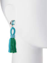 Thumbnail for your product : Oscar de la Renta Short Gradient Looped Tassel Earrings