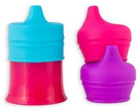 Boon SNUG 3-Pack Spouts with Cup in Pink/Purple/Blue