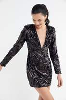 Thumbnail for your product : Motel Meli Plunging Sequin Mini Dress