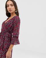 Thumbnail for your product : Band of Gypsies floral print midi dress