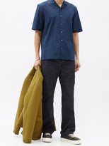 Thumbnail for your product : Sunspel Cuban-collar Cotton Shirt - Navy