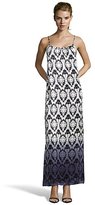 Thumbnail for your product : Twelfth St. By Cynthia Vincent black and ivory silk blossom printed side split maxi dress