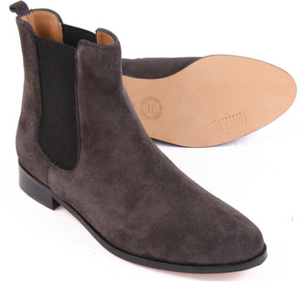 Emma.Go EMMA GO Suede Grimsby Chelsea Boots Charcoal grey