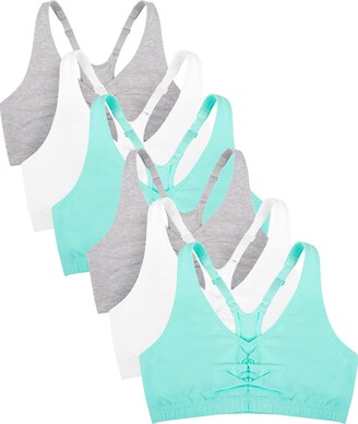  Fruit Of The Loom Womens Spaghetti Strap Cotton Pullover  Sports Bra Value Pack