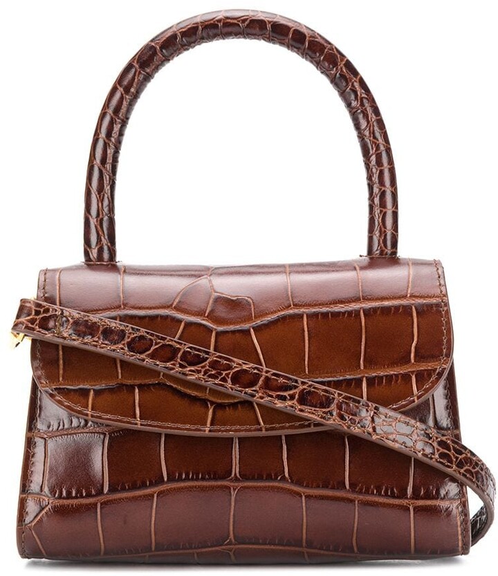 brown croc bolsauette bolsa