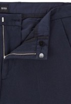 Thumbnail for your product : HUGO BOSS Slim-fit trousers in bi-coloured mouline twill
