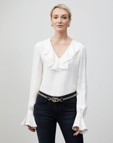 Thumbnail for your product : Lafayette 148 New York Silk Double Georgette Sana Blouse