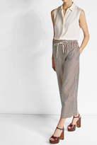 Thumbnail for your product : 3.1 Phillip Lim Wide Leg Drawstring Pant with Cotton and Silk