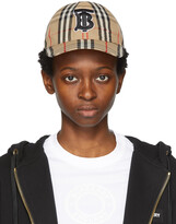 Thumbnail for your product : Burberry Beige Vintage Check Monogram Baseball Cap