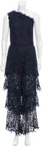 Thumbnail for your product : Osman One-Shoulder Lace Jumpsuit w/ Tags