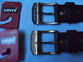 Thumbnail for your product : Levi's NWT 38 mm Leather Logo rivets Brushed Nickel Logo Harness Buckle