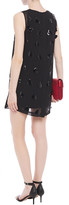 Thumbnail for your product : McQ Layered Embellished Georgette And Printed Stretch-cotton Jersey Mini Dress