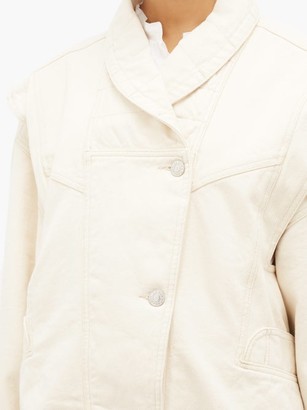 Isabel Marant Eriala Detachable-sleeves Denim Jacket - Ivory