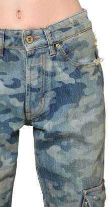 Filles a papa Camouflage Printed Cotton Denim Jeans