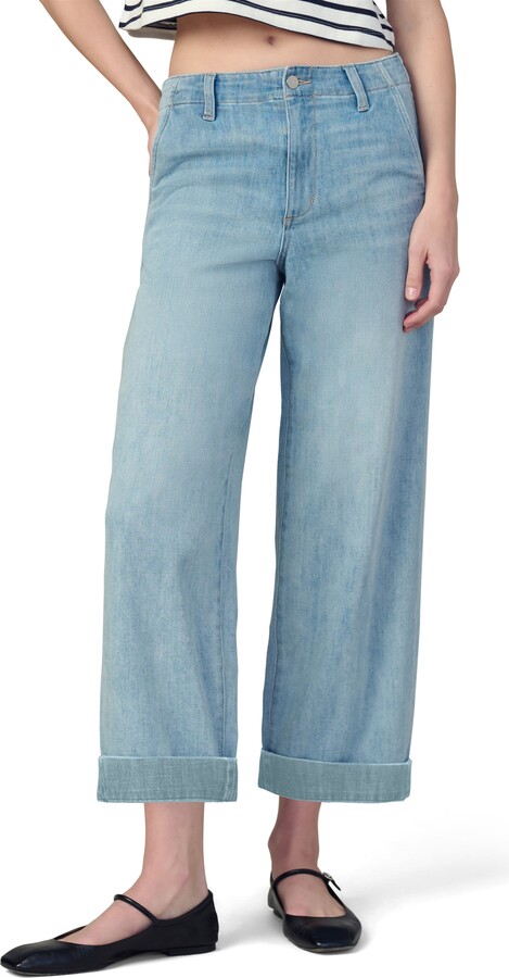 Joe's Jeans The Karter High Waist Cuffed Wide Leg Jeans