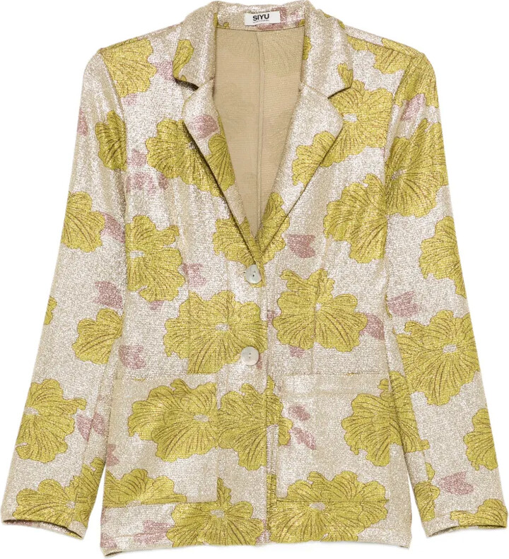 Siyu Rosella floral-print blazer