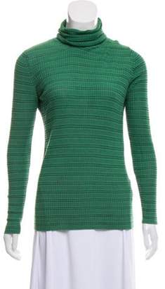Missoni Textured Long Sleeve Sweater Green Textured Long Sleeve Sweater