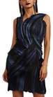 Lanvin-lanvin womens organza twill layered minidress black navy