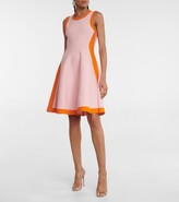 Thumbnail for your product : Oscar de la Renta Colorblocked flared minidress
