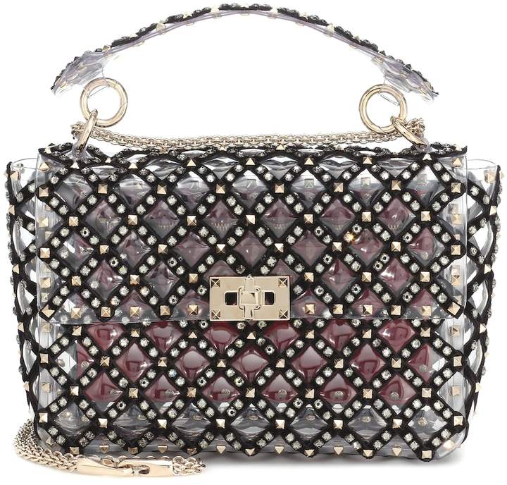 valentino rockstud pvc bag