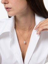 Thumbnail for your product : Jacquie Aiche 14kt Rose Gold Diamond Hexagon Charm Necklace