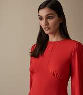 Thumbnail for your product : Reiss ANALISE SEAM DETAIL CREPE DRESS Red