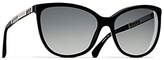 CHANEL Polarised Butterfly Sunglasses CH5352 Black