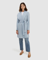 Thumbnail for your product : SABA Women's Blue Coats & Jackets - Perry Wool Blend Drape Coat - Size One Size, XL at The Iconic