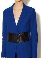 Thumbnail for your product : Tibi Anson Leather Paneled Jacket
