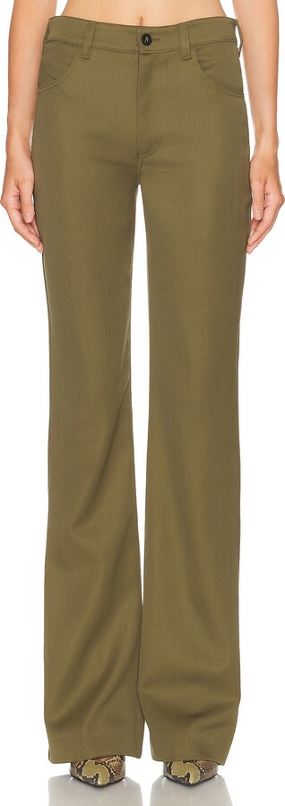 ATTICO Long Pant in Olive