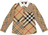 Thumbnail for your product : Burberry Children Vintage Check cotton-blend shirt