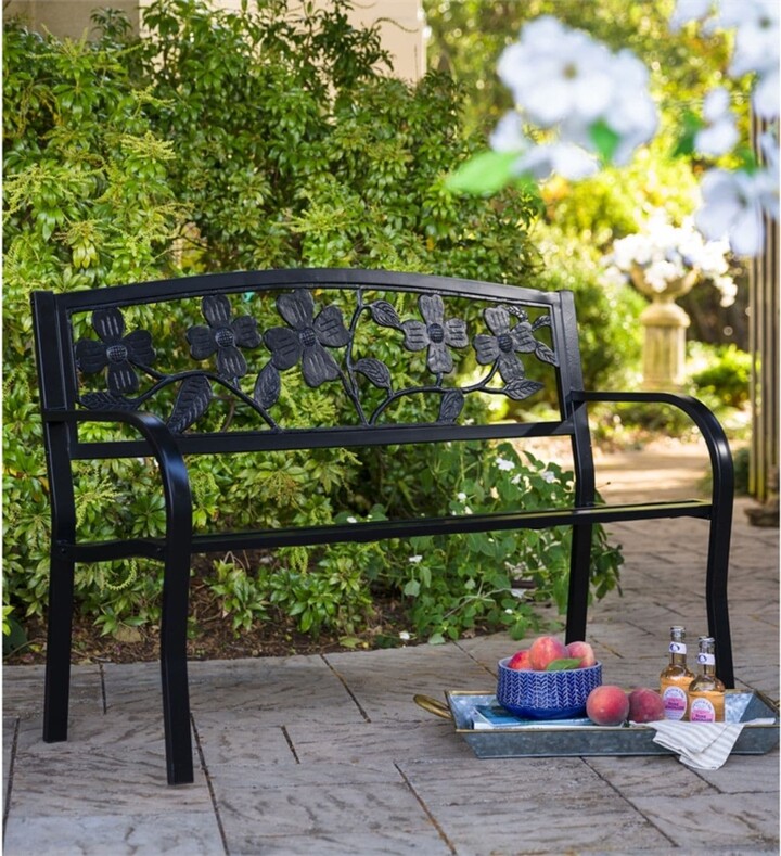 https://img.shopstyle-cdn.com/sim/7c/d0/7cd0ae999e24badb376bbcace4c6ad45_best/50-inch-dogwood-floral-black-metal-garden-bench.jpg