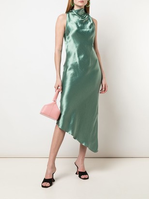 Nomia Metallic Sheen Asymmetric Dress
