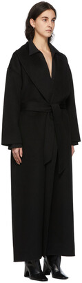 TOVE Black Wool Maxi Joor Coat