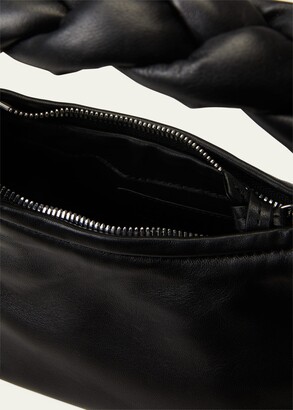 HEREU Sinia Woven Leather Saddle Crossbody Bag - Bergdorf Goodman