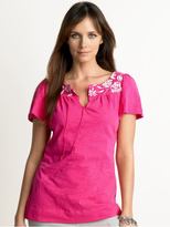Thumbnail for your product : Banana Republic Petite cotton embroidered tunic