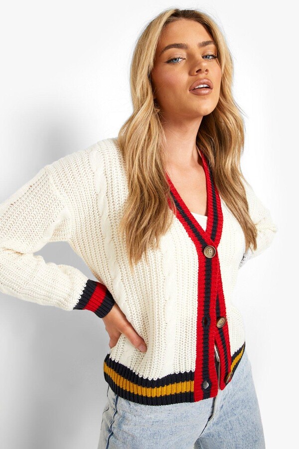 women's varsity cardigan