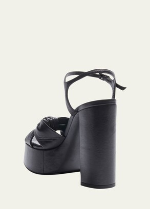 Saint Laurent Bianca Node 85mm Platform Sandals
