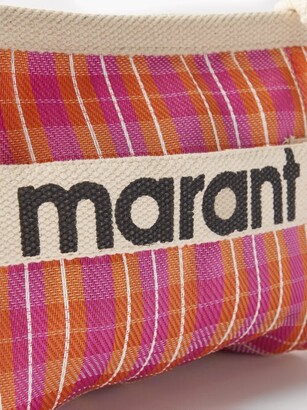 Isabel Marant Powden Logo-patch Check Pouch - Pink Multi