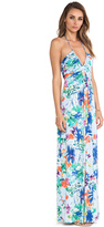 Thumbnail for your product : T-Bags 2073 T-Bags LosAngeles Plunging Halter Maxi Dress