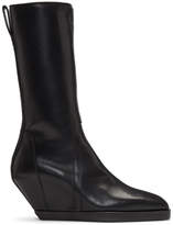 Thumbnail for your product : Rick Owens Black Square Toe Boots
