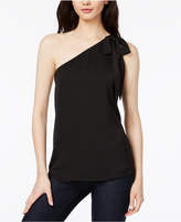 Thumbnail for your product : Bar III Printed One-Shoulder Top, Created for Macy's
