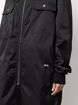 Thumbnail for your product : Rick Owens Oversized Satin-Crepe Coat