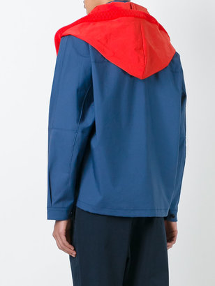 Oamc colourblock hooded jacket
