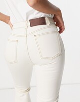 Thumbnail for your product : Reclaimed Vintage inspired the 99 classic flare jean in ecru