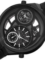 Thumbnail for your product : Joshua & Sons Watches Joshua & Sons Men’s Swiss Quartz Dual-Time Black Strap Watch