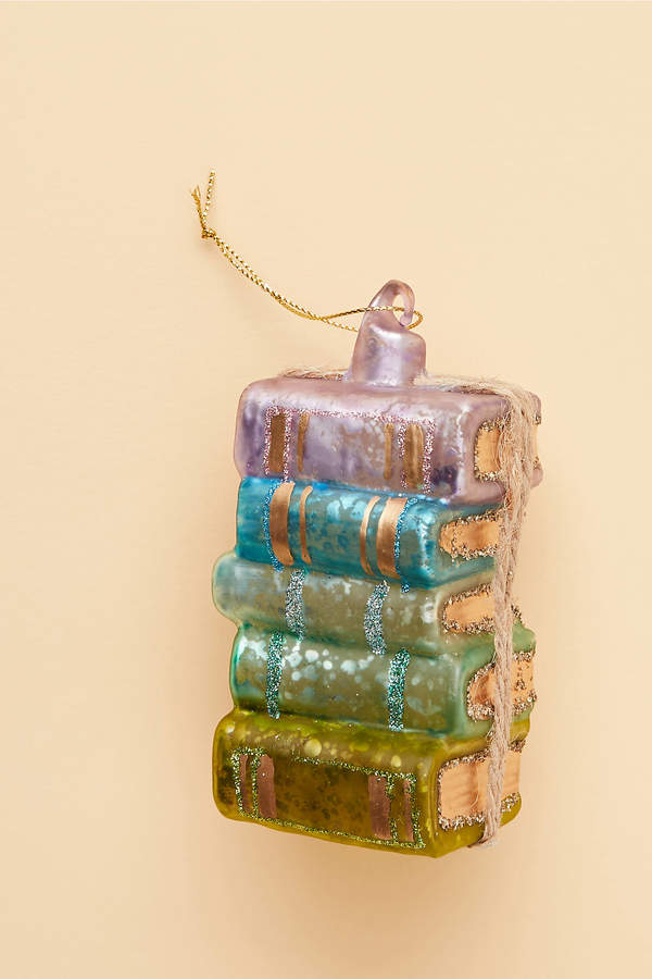Anthropologie Stack of Books Ornament