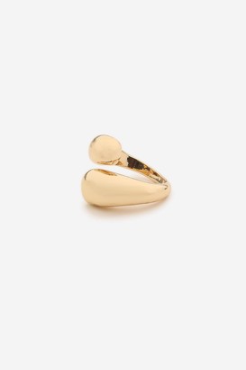Topshop Womens **Chunky Ring - Gold