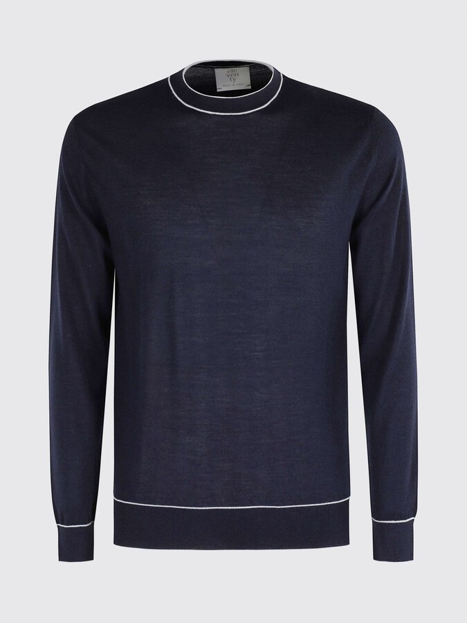 Eleventy Sweater Men color Blue